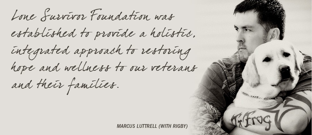 Lone Survivor Foundation - Marcus Luttrell & Yellow Lab Rigby
