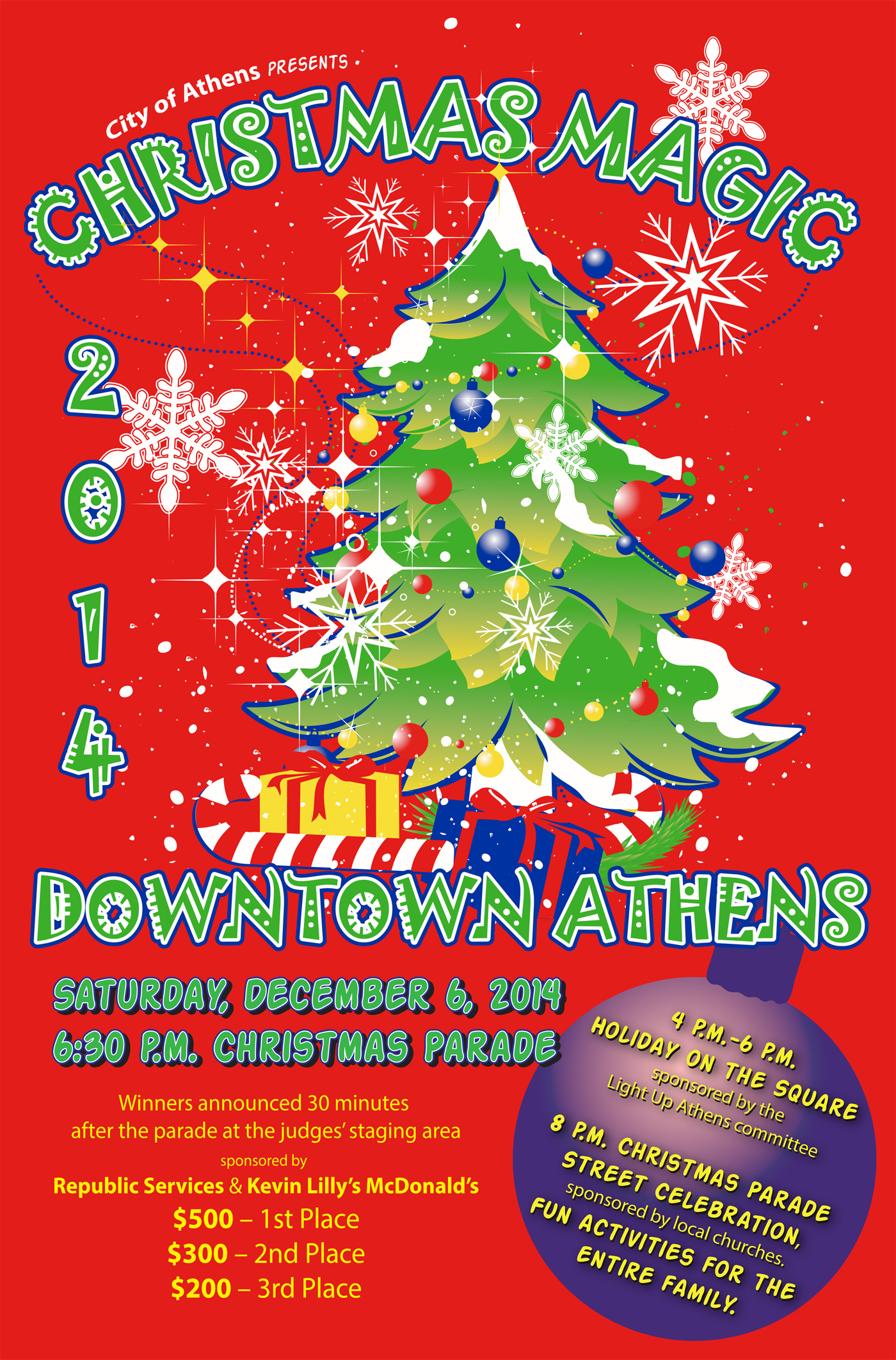 Athens Christmas Parade Flyer