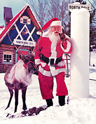 Santa With  Reindeer