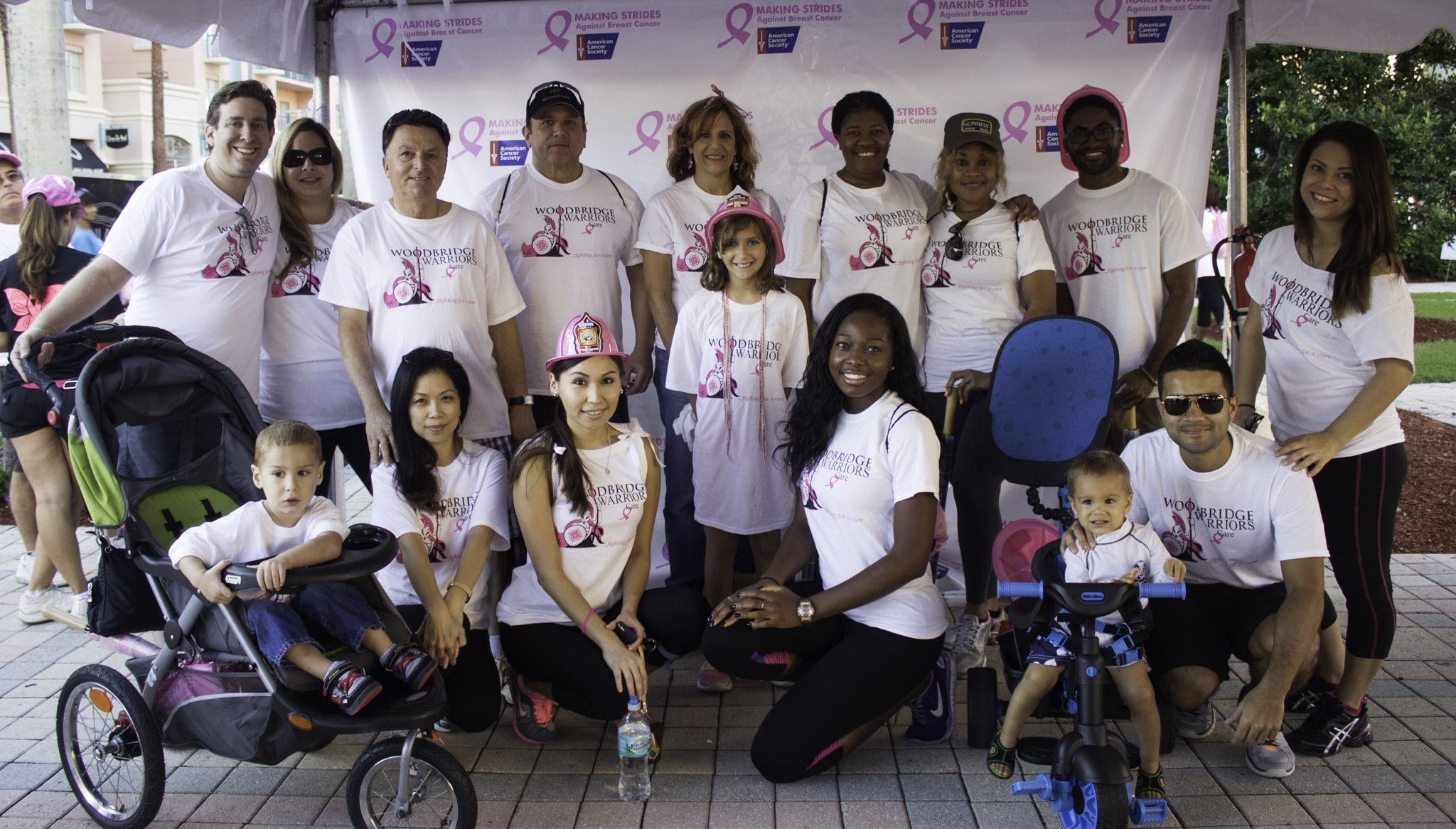 Woodbridge Warriors during the Making Strides Against Breast Cancer walk in South Palm Beach, FL, October 25, 2014