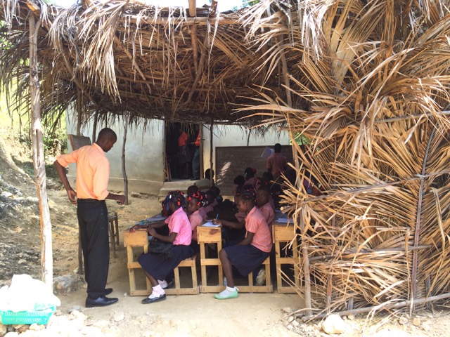 a school hut Haiti