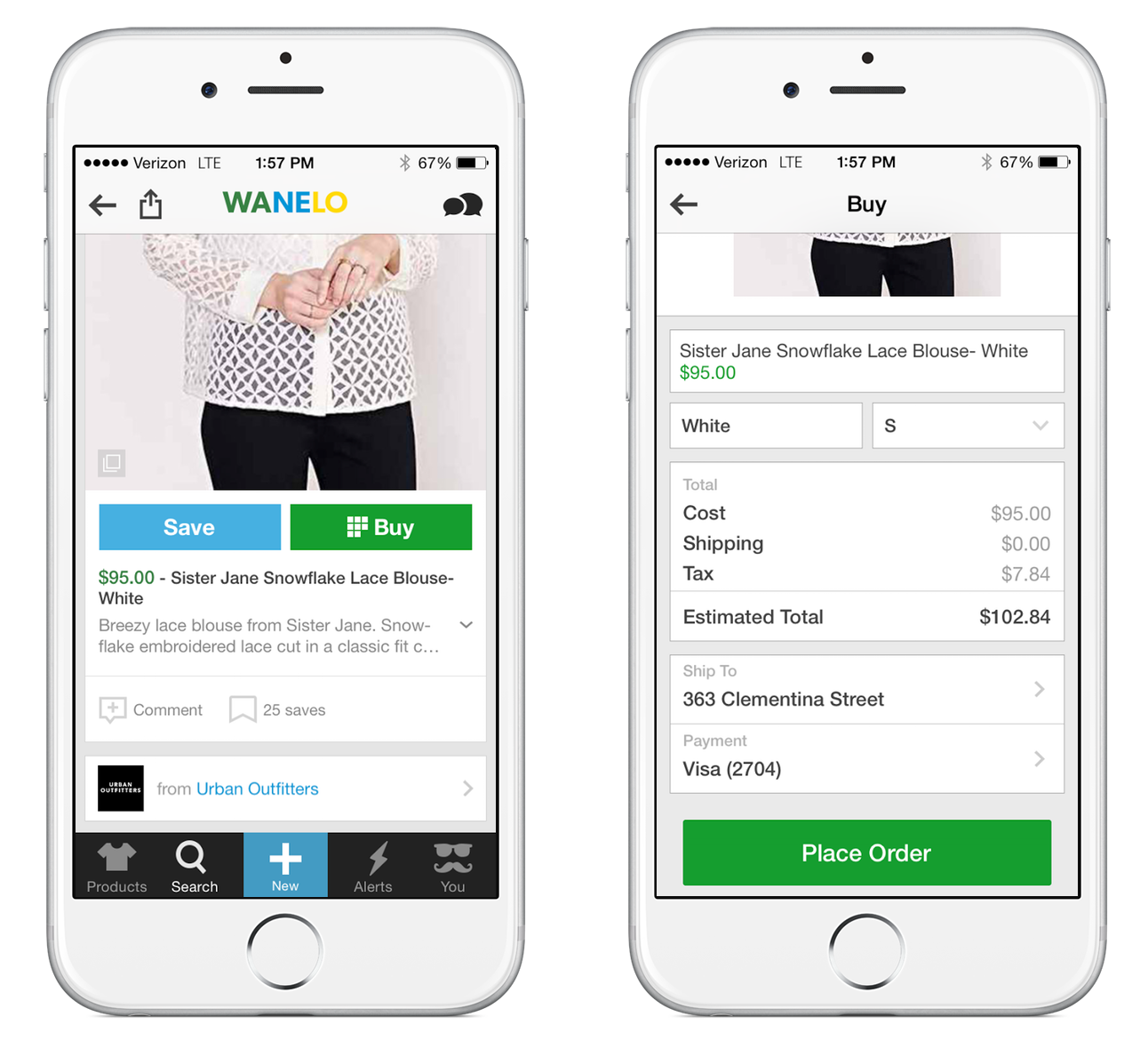 "Buy on Wanelo" allows users to purchase items directly from the app, without being redirected to retailers’ ecommerce sites.