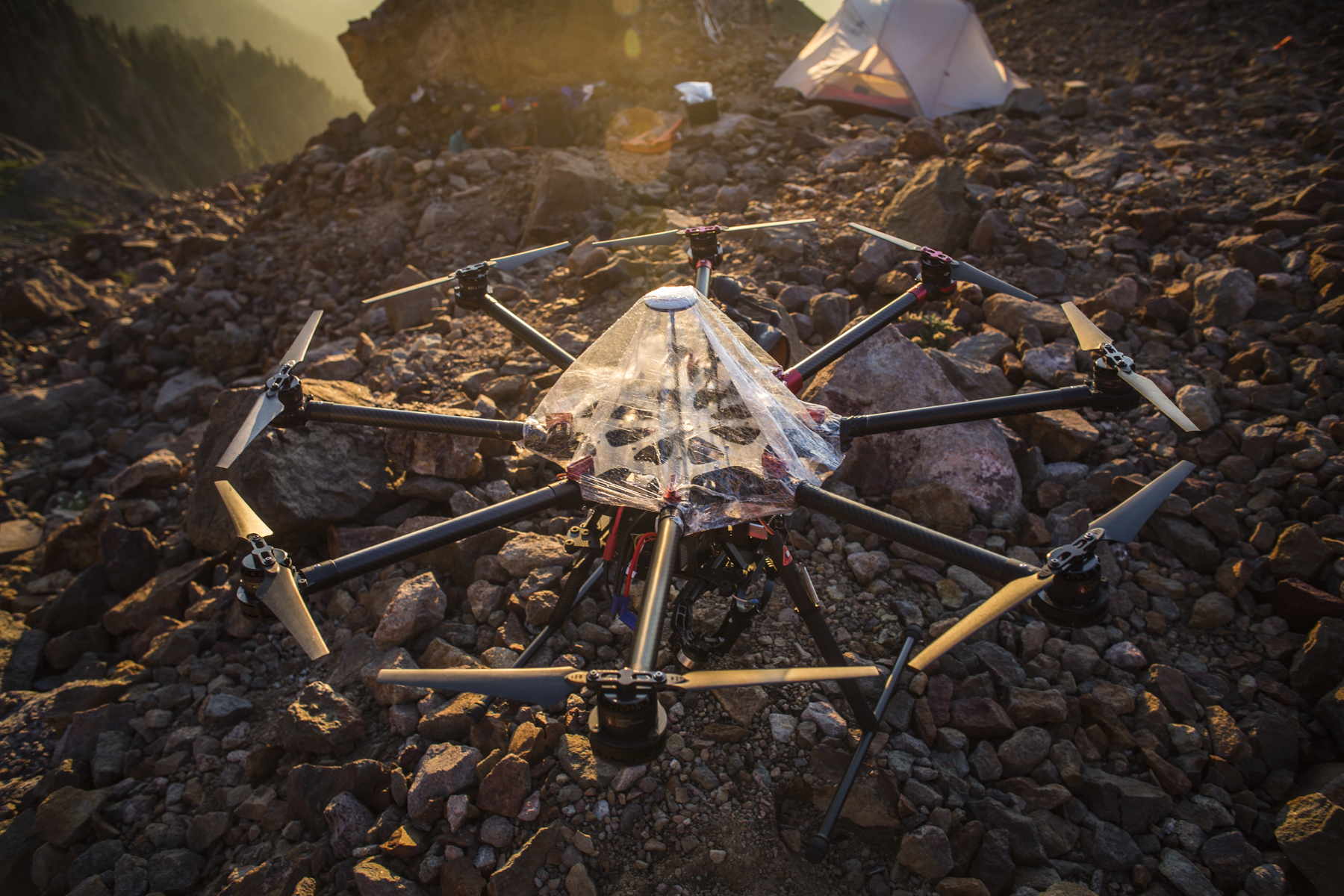 Aerial Technology Provides Drone Application to Sandy Glacier Ice Caves Video