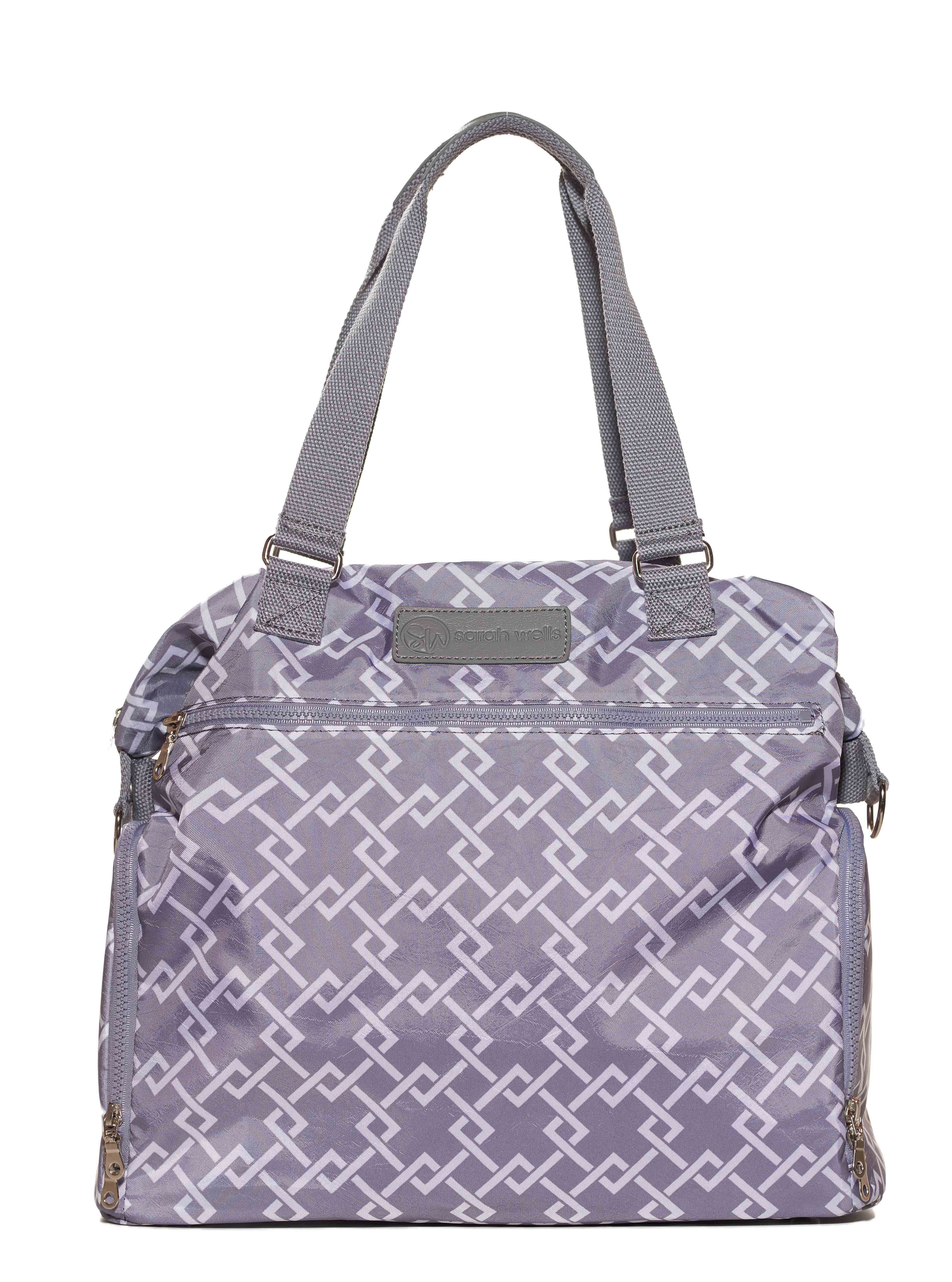 Sarah Wells "Lizzy" Breast Pump Bags in Gray Nylon