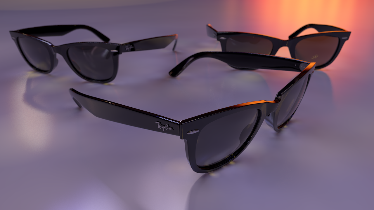 Model rendered with Importance Sampling in LightWave 2015.