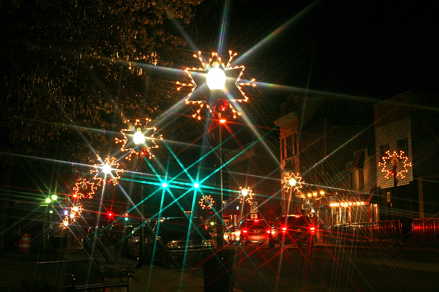 Ripley, West Virginia, decks the streets with holiday cheer.