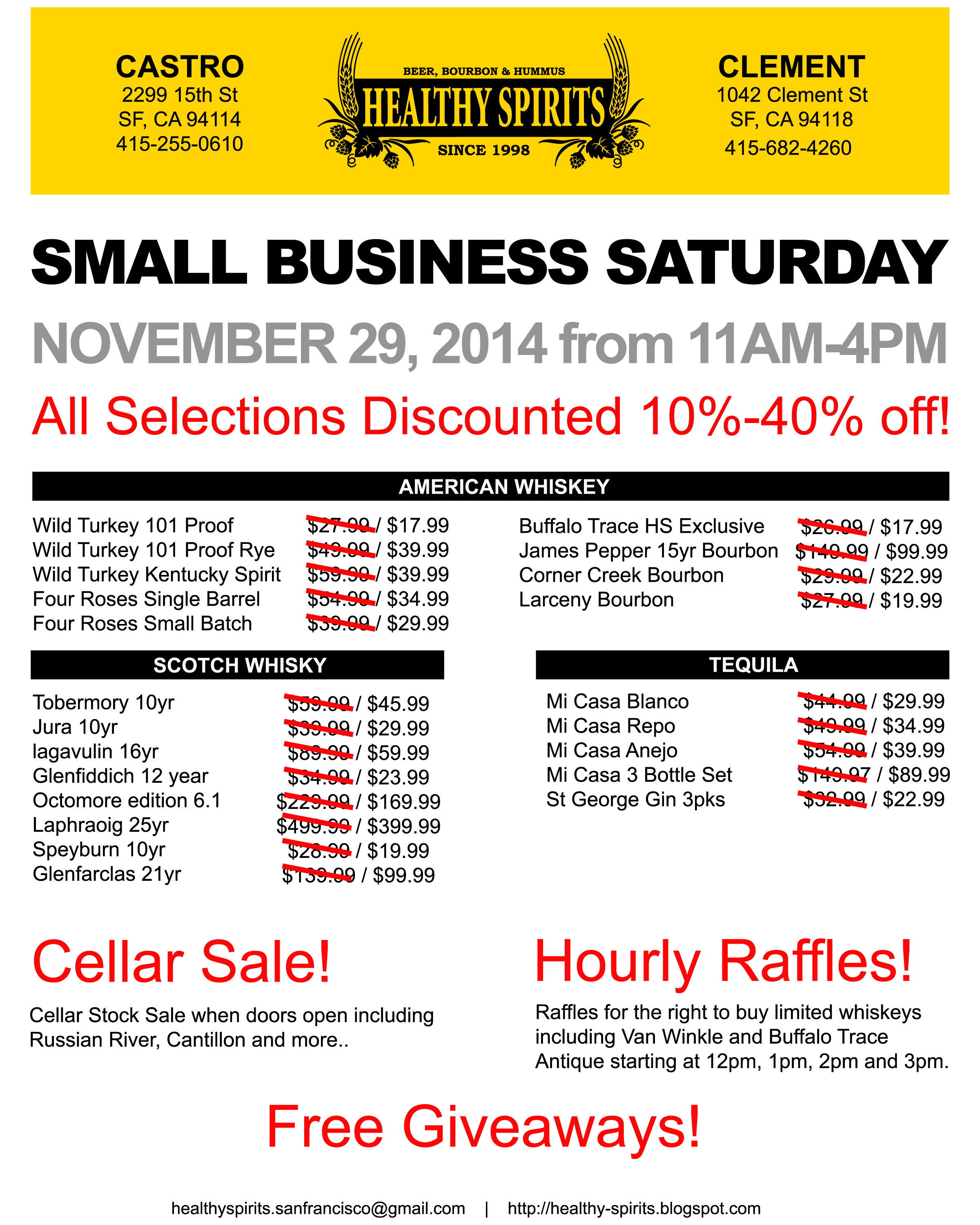 List of Deals for Small Business Saturday