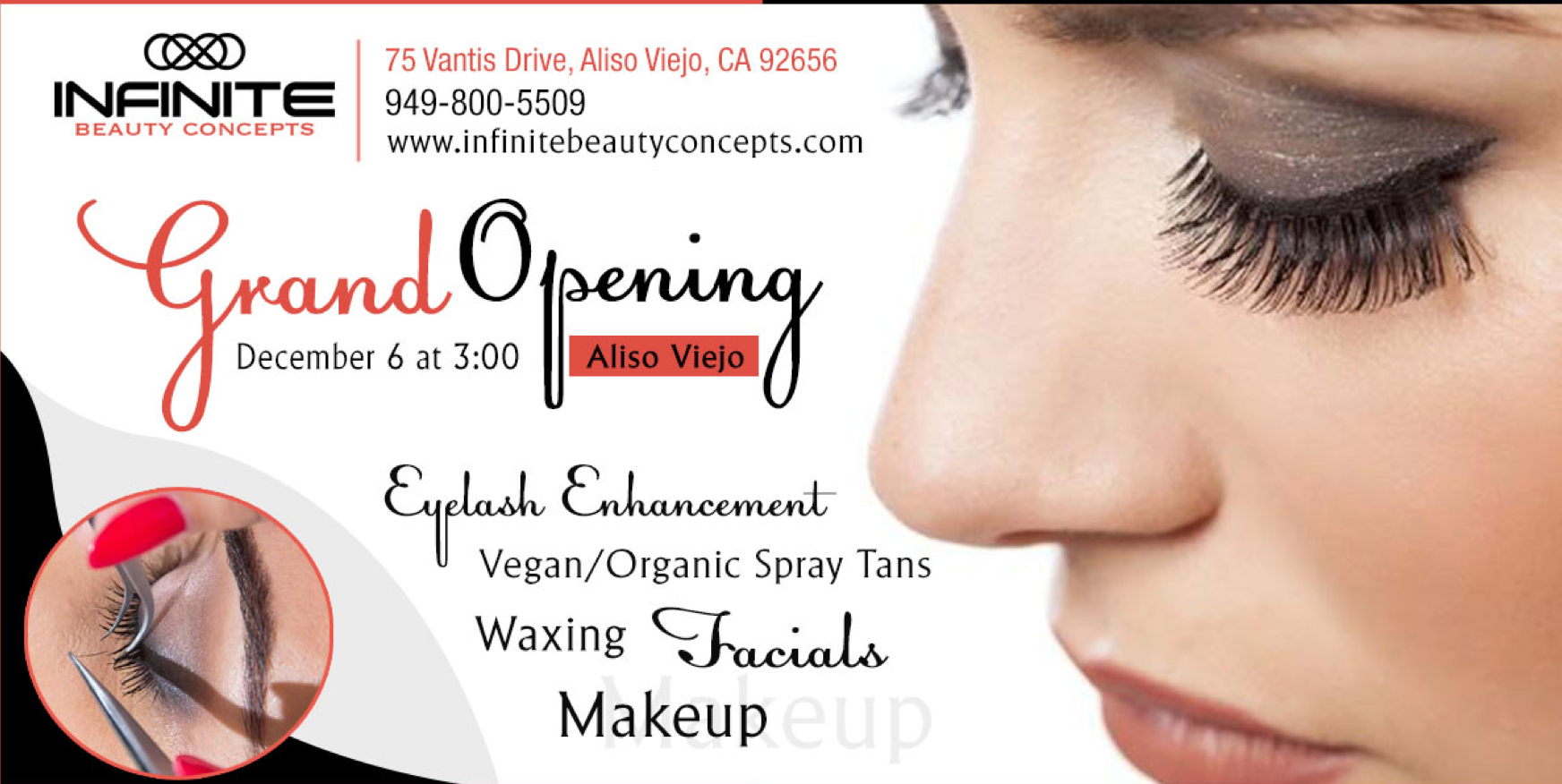 Infinite Beauty Concepts specializes in eyelash enhancements and extensions