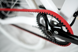 Carbon Drive Red Belt for bicycles