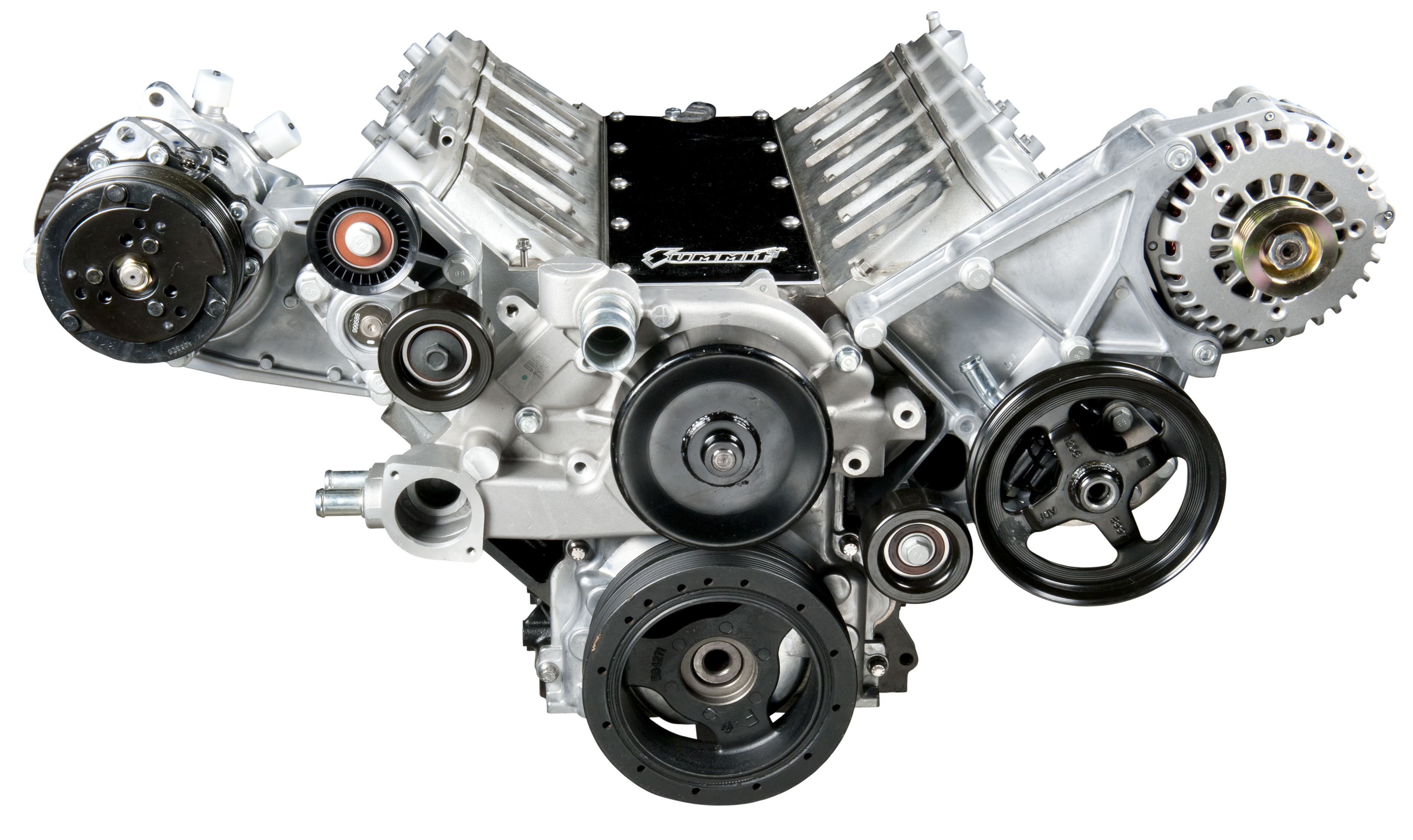 Summit Racing LS Front Drive Serpentine Kit with A/C, Power Steering Pump, and Alternator