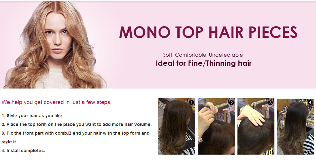 Mono Top Hair Pieces