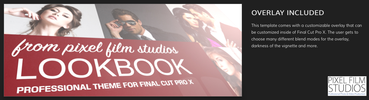 LookBook Theme Template for Final Cut Pro X from Pixel Film Studios