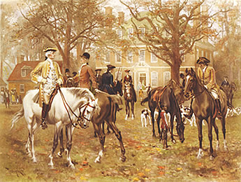 Gentleman Meet in Colonial Virginia
