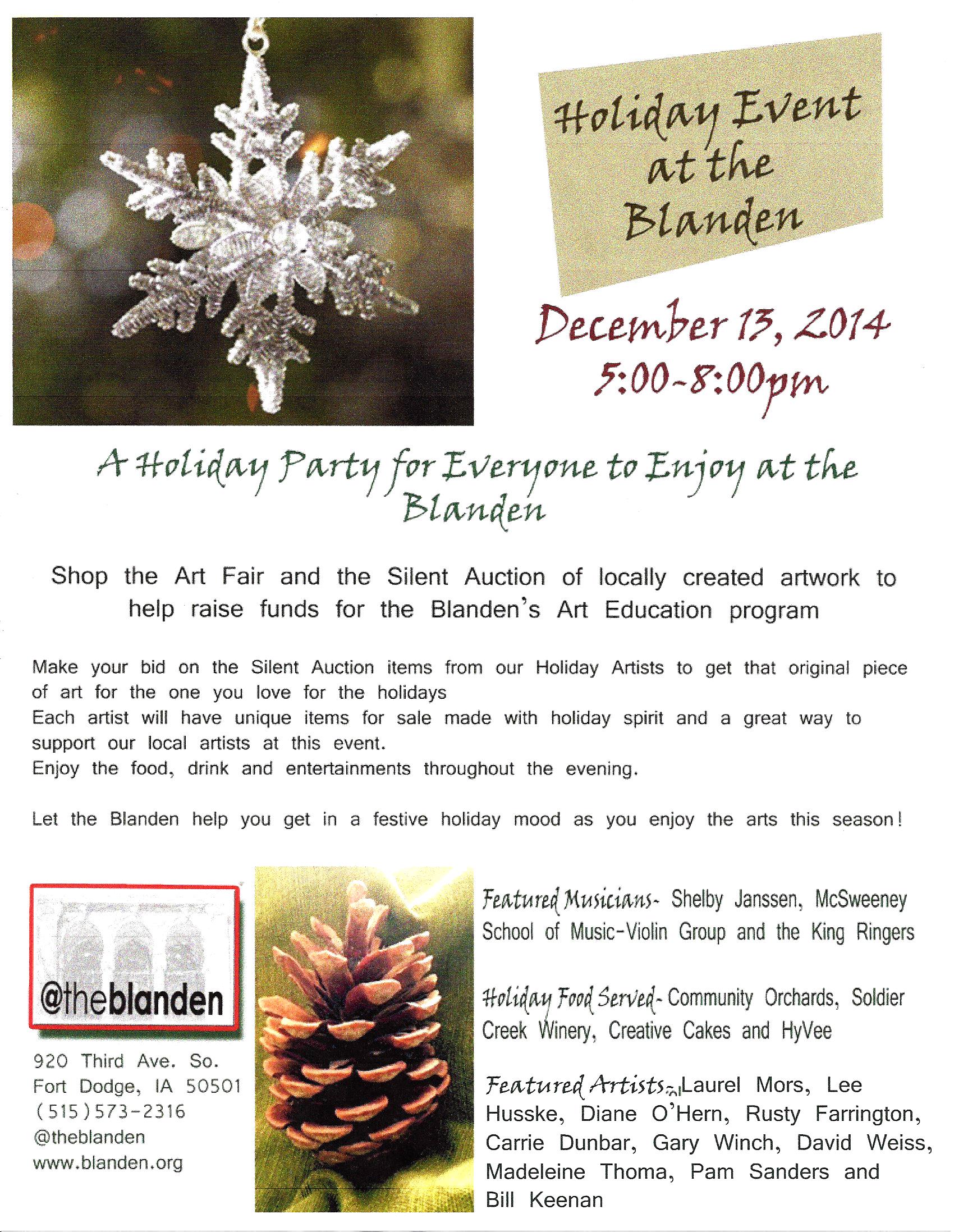 Holiday Event At The Blanden