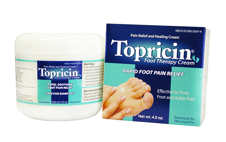 By sending receipt for purchase of a 4 oz. jar of Topricin Foot Therapy Cream from CVS or Walgreens, Topical BioMedics offers consumers a free 2 oz tube during their "Get Gout Relief" initiative