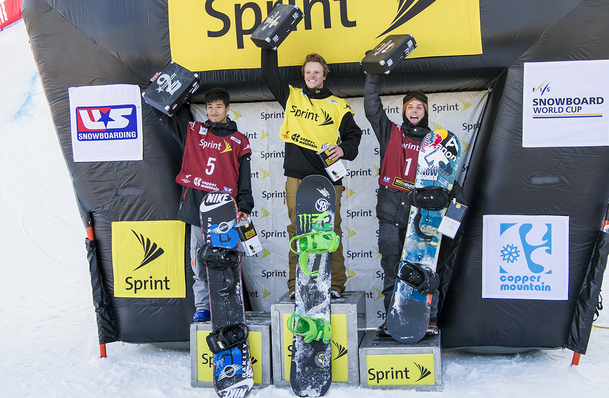 Taylor Gold Wins Grand Prix Snowboard Halfpipe Event - Copper Mountain, CO