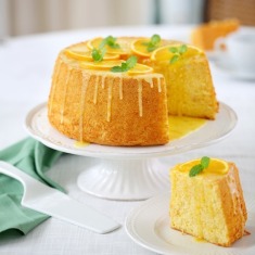 Orange Chiffon Cake for any celebration from The Calories In, Calories Out Cookbook.