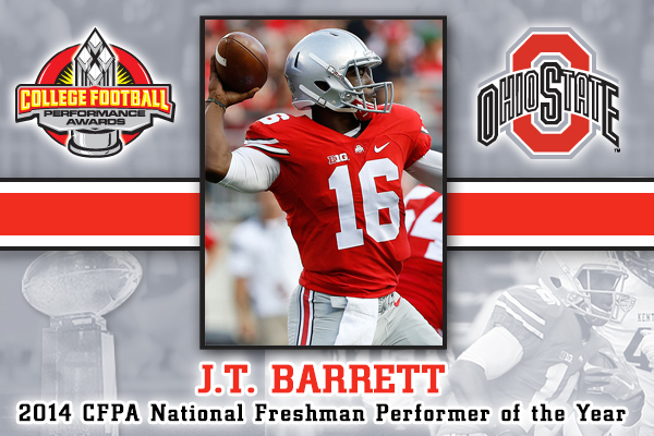 J.T. Barrett - CFPA Trophy Winner