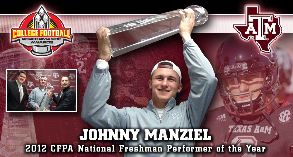 Johnny Manziel - CFPA Trophy Winner