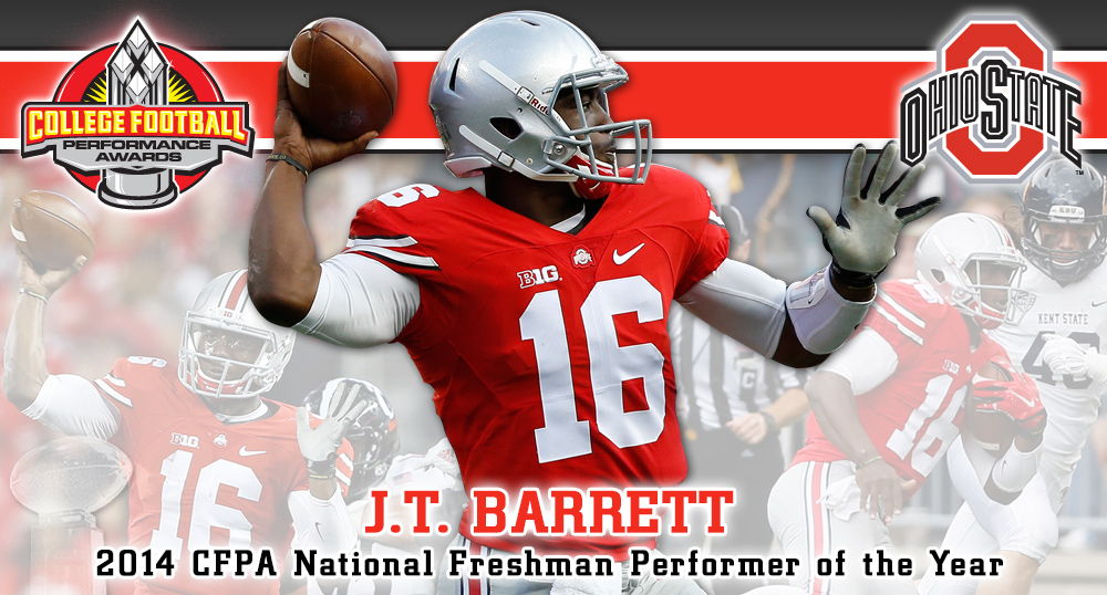 J.T. Barrett - 2014 CFPA National Freshman Performer of the Year