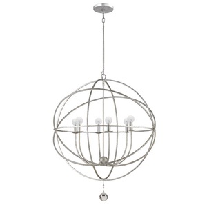 Ode Silver Chandelier 9228-OS from the New Solaris Collection by Crystorama