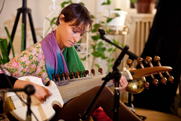 Award-winning Camila Celin plays the sarod on Paul Avgerinos' BHAKTI, a contender for Best New Age Album in the 57th Grammy(R) Awards.