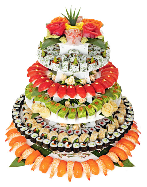 Sushi Wedding Cake