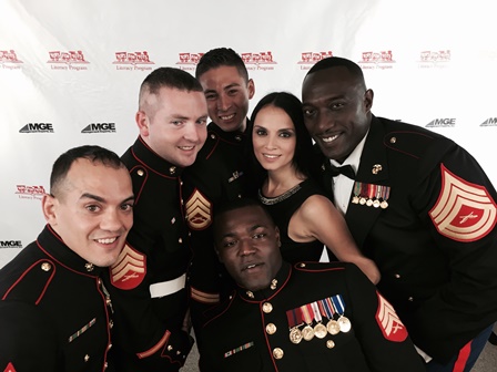 Batya Maman Social Connect with US Marines at Toys For Tots Fundriaser