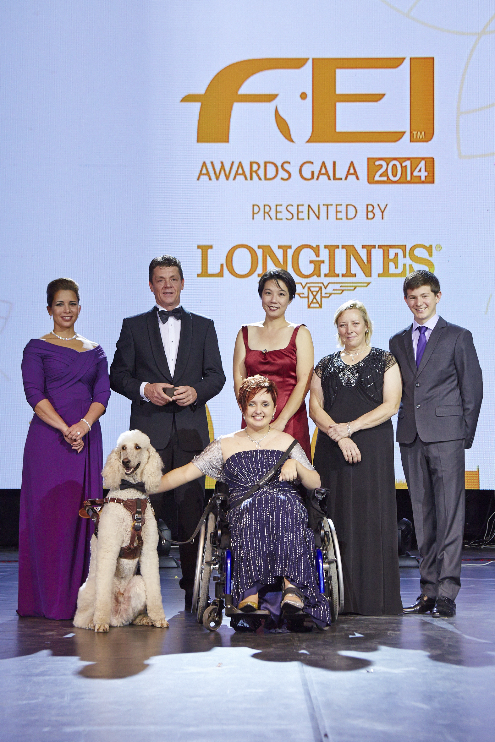 Equestrian heroes were celebrated tonight at the glittering FEI Awards 2014, the “Oscars of the equestrian world”, presented by Longines in Baku’s fabulous Buta Palace (FEI/Liz Gregg)