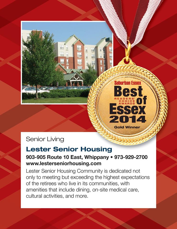 The Lester Senior Housing Community earned top honors in the 2014 Best of Essex Readers Awards