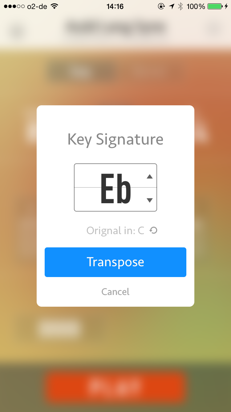 Screenshot - Transpose keys