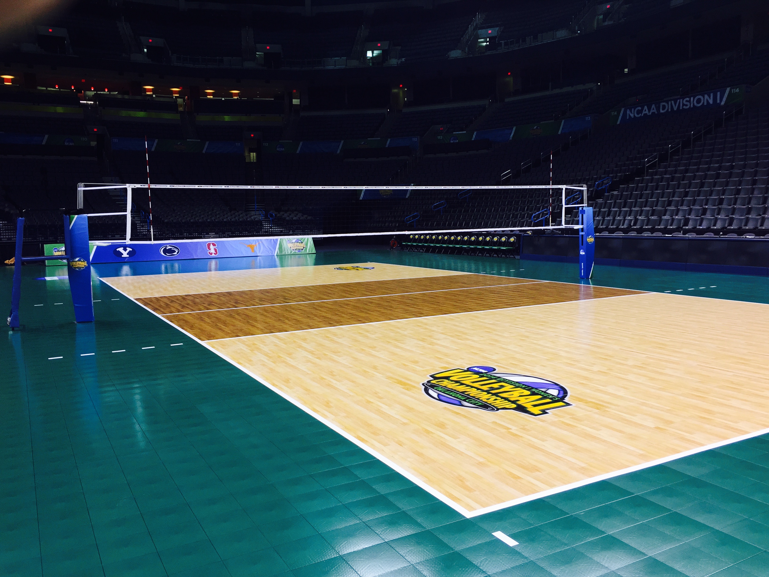 Court level of the Official Court for the 2014 NCAA DI Women's Volleyball Championships