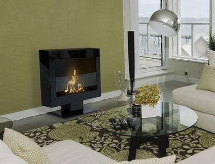 Tribeca II Floor Standing Fireplace 90201 from Anywhere Fireplace
