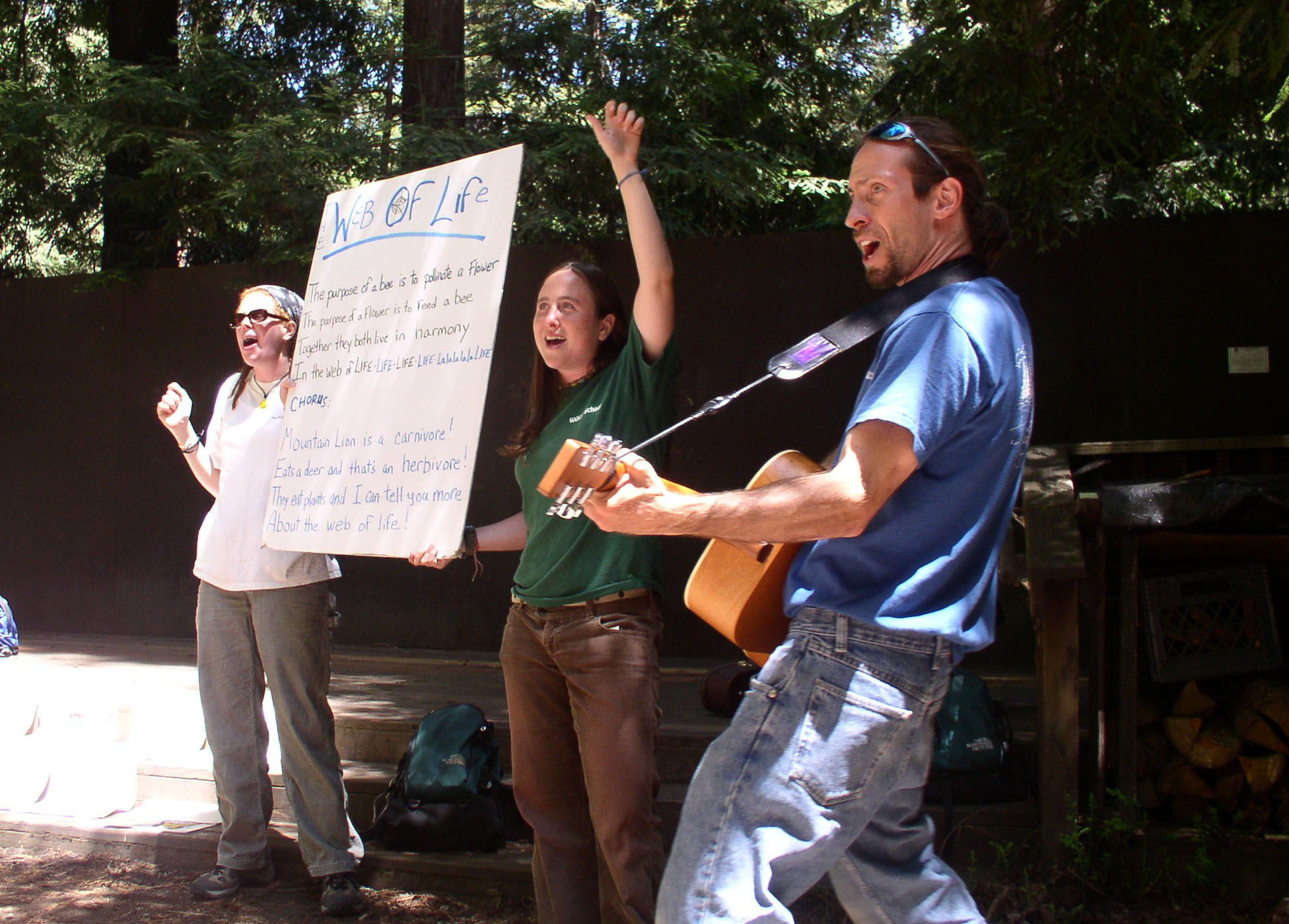 Naturalists lead Singing
