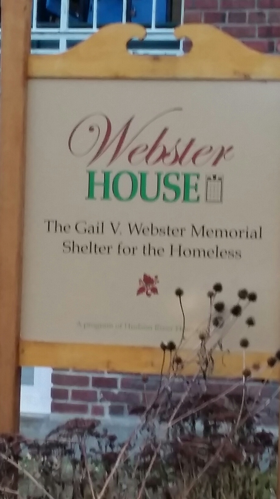 The Webster house provides emergency housing, two meals, and shower facilities to those in need 365 days of the year