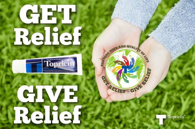 With its "Get Relief, Give Relief" initiative, Topical BioMedics pledges to donate a tube of Topricin to philanthropic pain clinics, charity organizations, and others in need