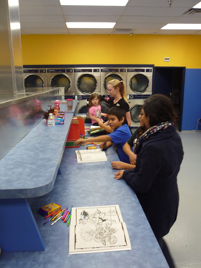 Children's Activities at Laundry Love Project