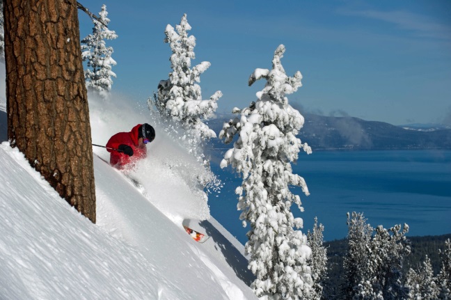 Everything a skier needs to enjoy a hassle-free skiing and lodging experience at The Landing Resort & Spa (photo by Heavenly Mountain Resort).