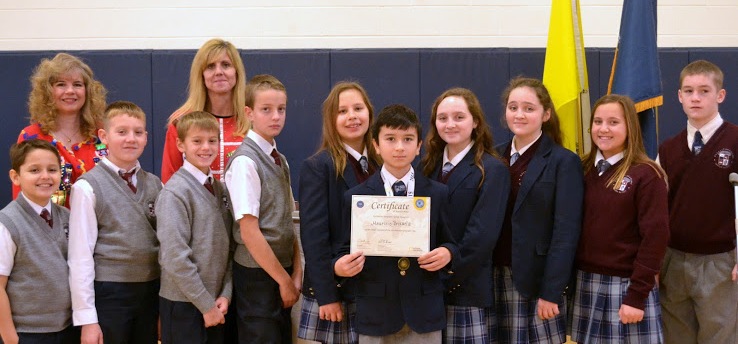 Final contestants & first place winner in the Everest Academy National Geographic Society Geography Bee