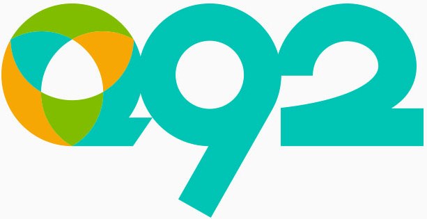 The new logo for Q92, which debuted in Wichita January 1, 2015.