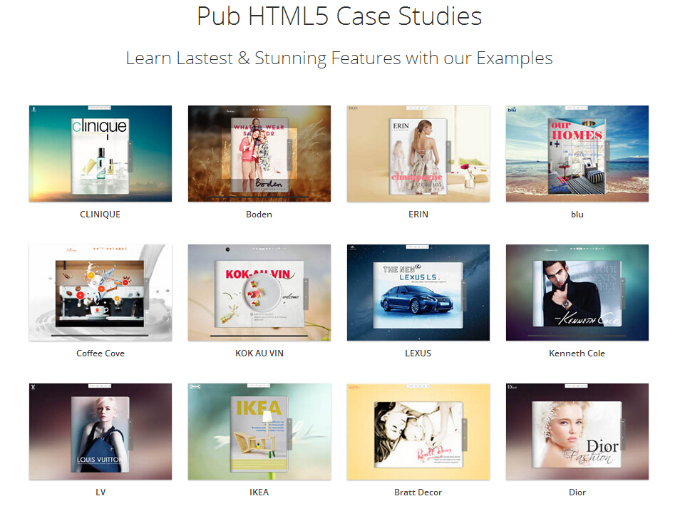 PUB HTML5 Case Studies
