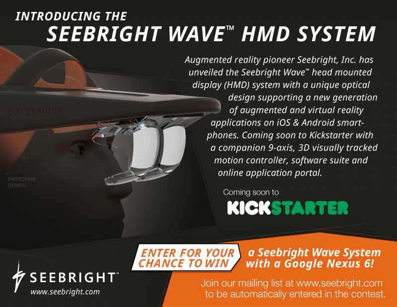 Seebright Wave (TM) Head-Mounted Display System - CES