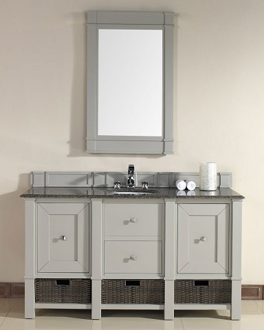 Madison 60″ Single Bathroom Vanity Cabinet in Dove Gray 800-V60S-DVG from James Martin Furniture