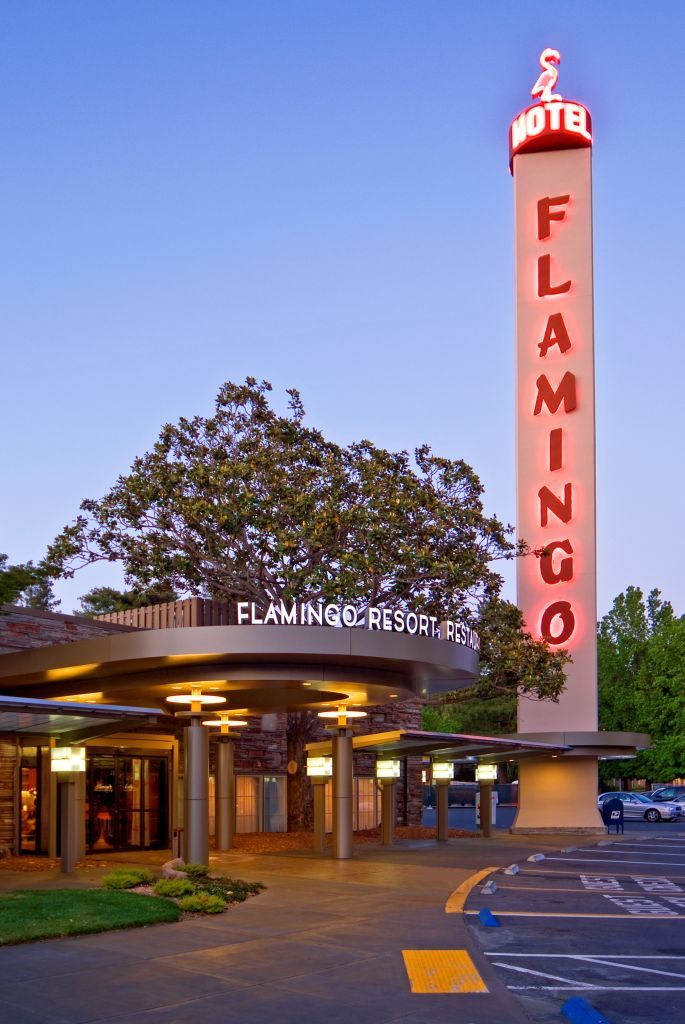 Iconic Flamingo sign, beloved by locals and visitors alik