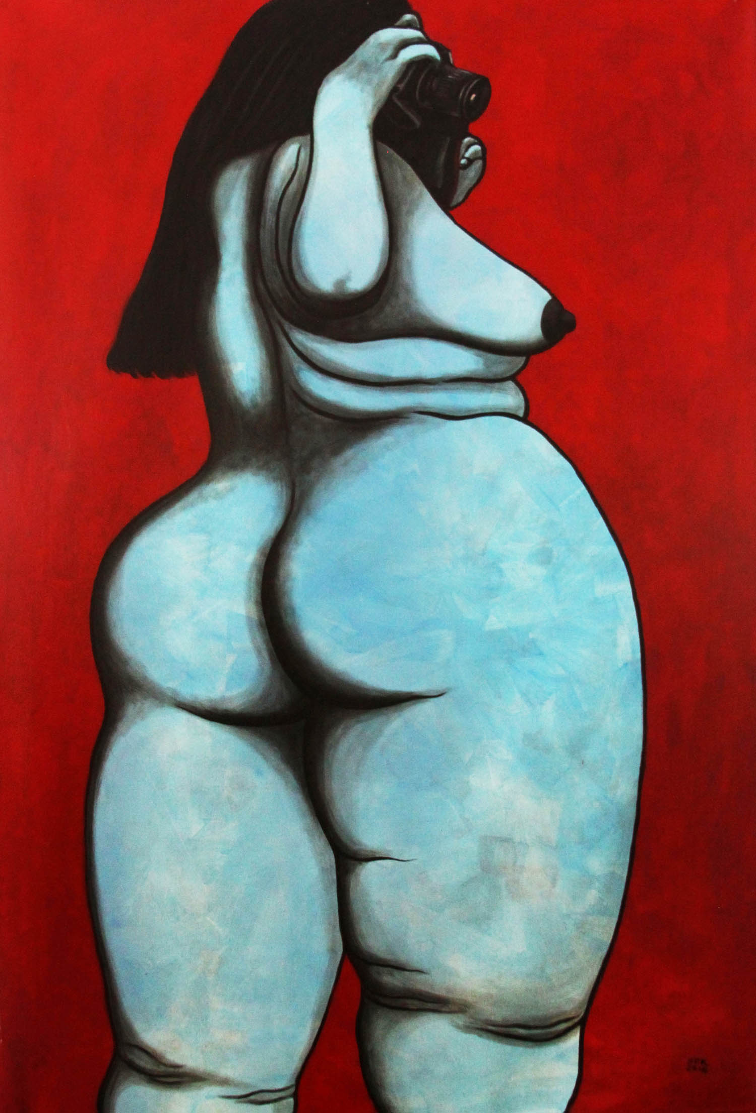 Canon of a Woman 1 - Sandar Khine 2014 - Acrylic on Canvas 72 x 48 inches