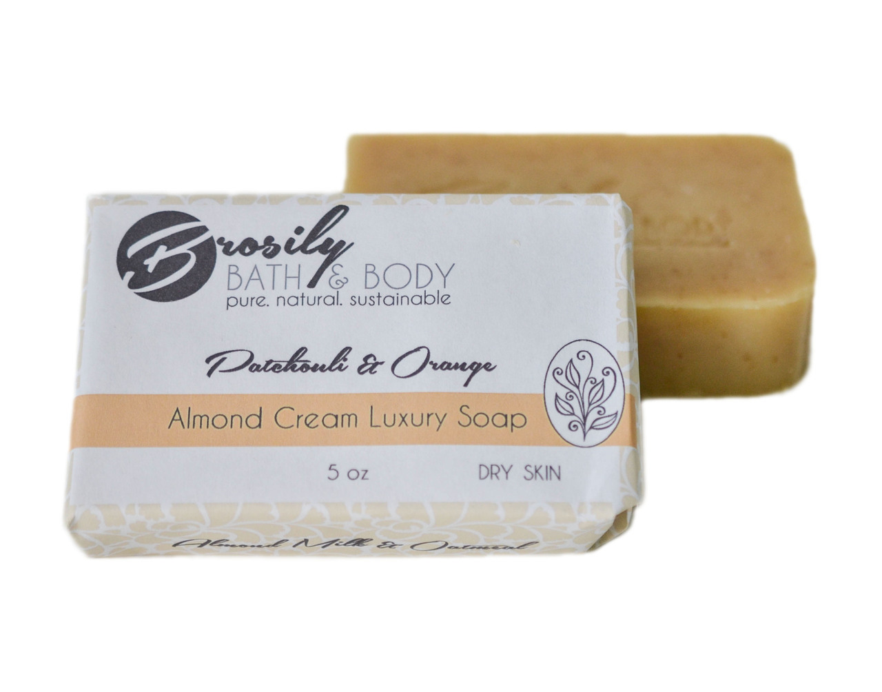 Brosily Bath and Body's Almond Cream Soap Bar,