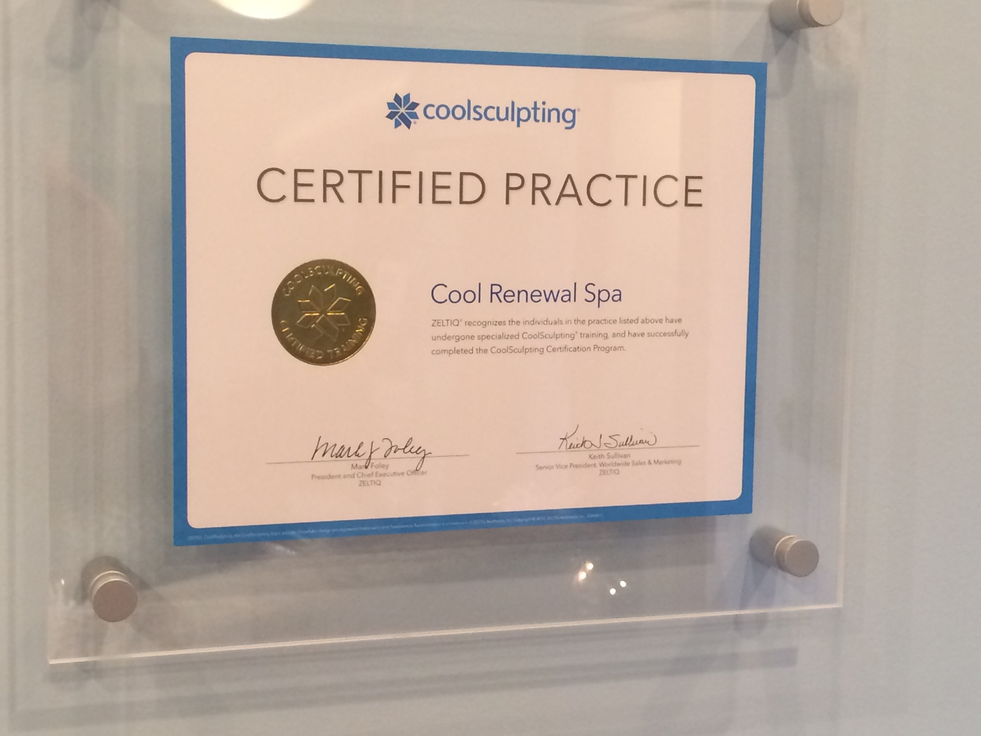 CoolRenewal Spa a Certified CoolSculpting Practice