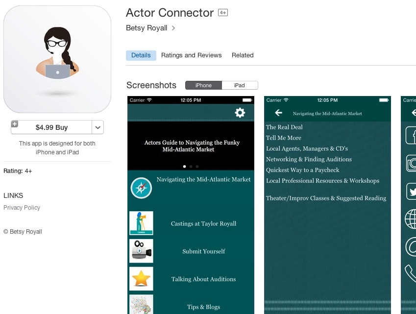 Actor Connector in iTunes