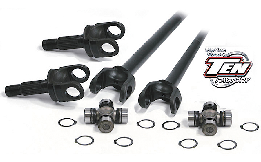 TEN Factory Direct Replacement Axle Shafts for Jeep JK Dana 44
