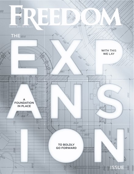 A special edition of Freedom Magazine tells the “true story of Scientology” in 2014, and details church expansion in the last year.